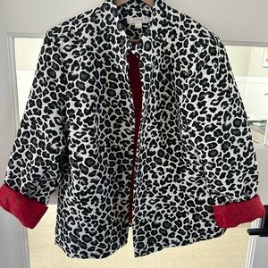 Erin Animal Print Jacket Size Large